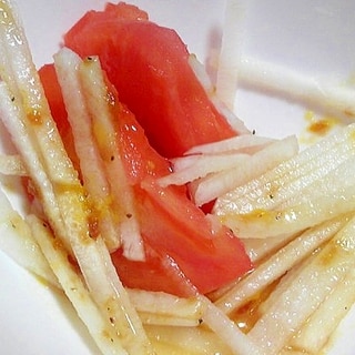 トマトと大根のサラダ♡くるみポン酢ドレッシング
